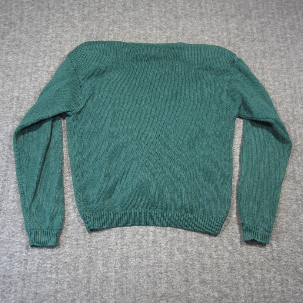 Vtg Bryn Connelly Cardigan S Green‎ Floral Embroidered Grandma Cottage Spring - Picture 3 of 10